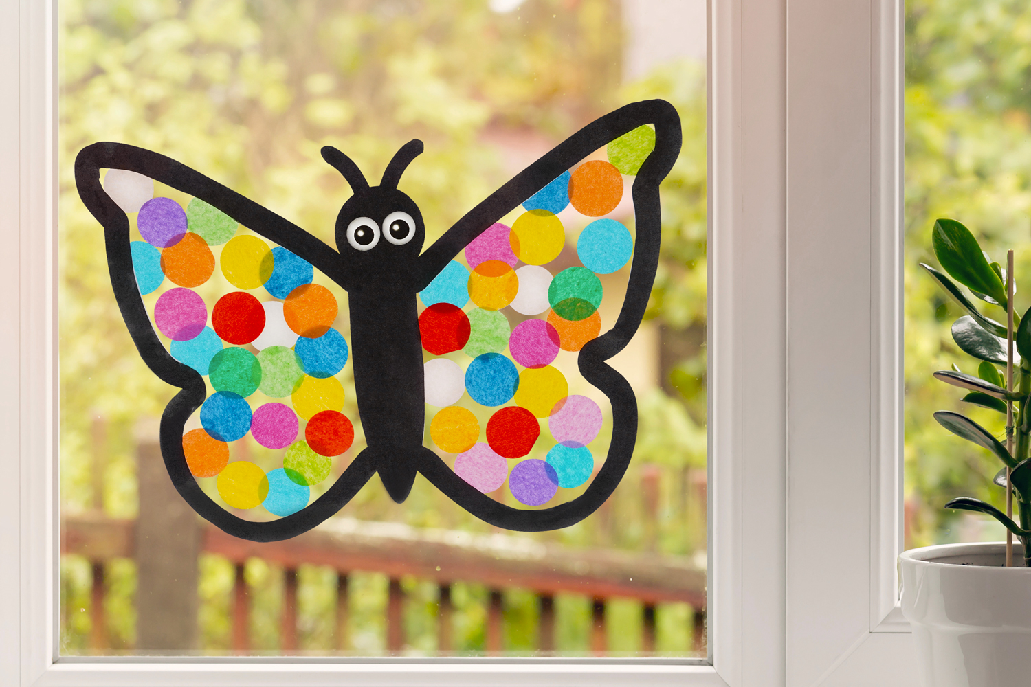 Papillon pour décoration des vitres et fenêtres