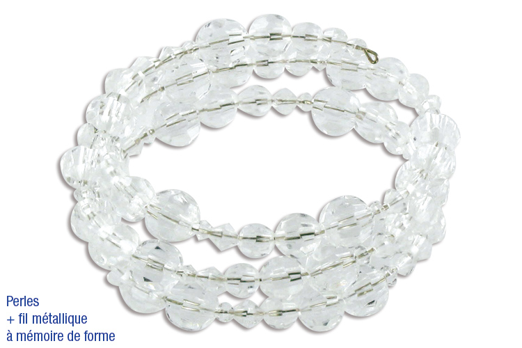 Bracelets de perles toupies et facettes