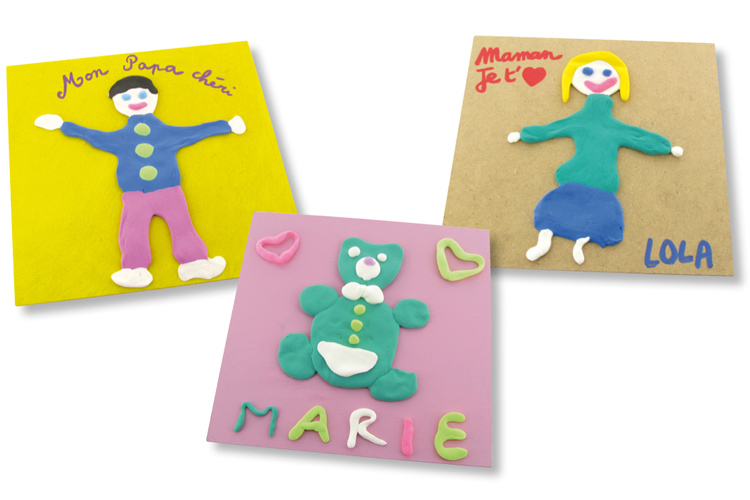 Tableaux en pâtes à modeler SOFT CLAY