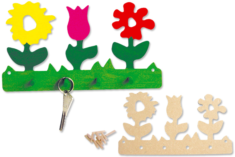 Kit porte-clefs fleurs