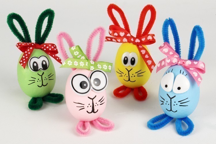 Lapins De Pâques Pâques 10 Doigts