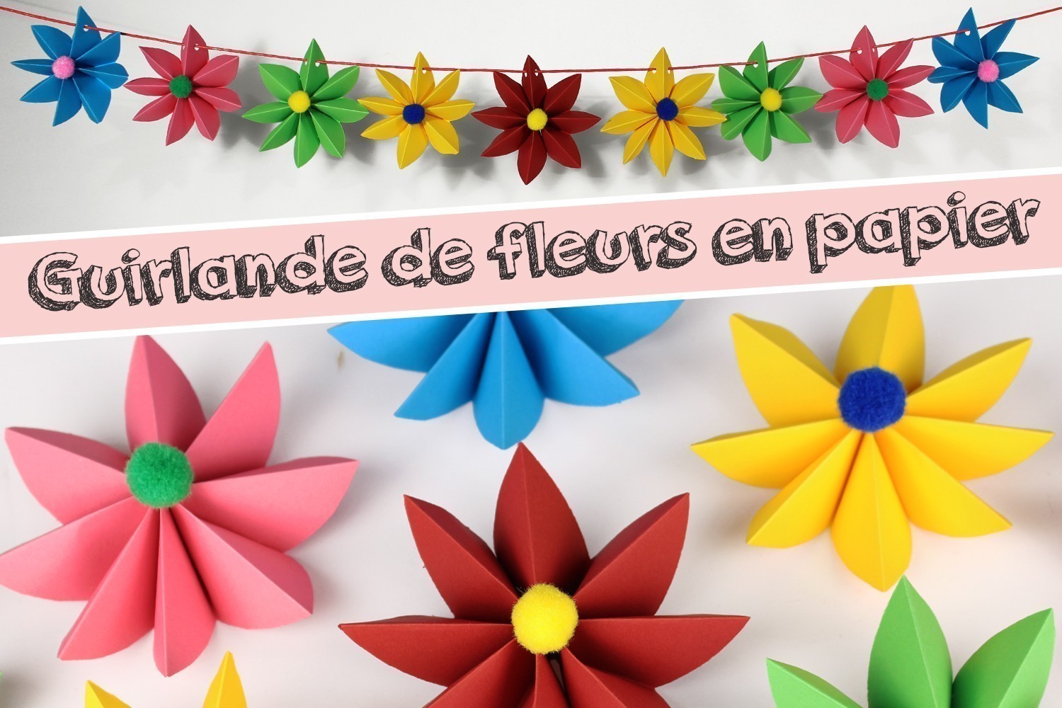 Fabriquer une couronne de fleurs en papier - Joli Place