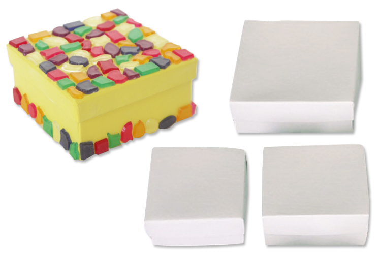 Bocal 400 perles plastiques couleurs assorties décor doré 9mm