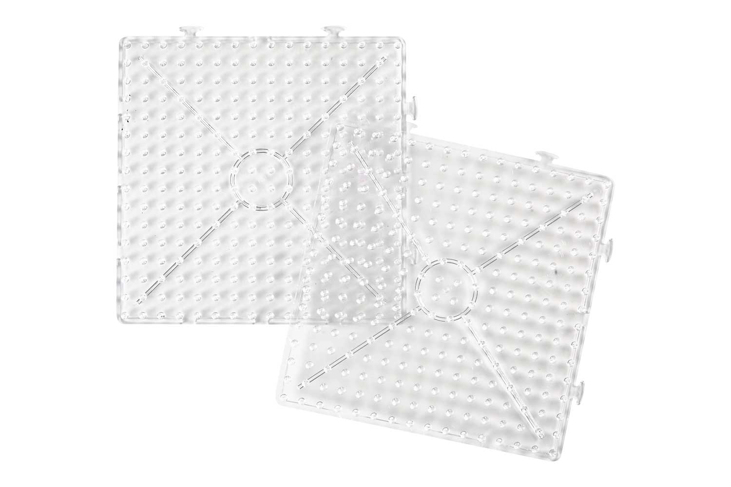 XSHAO® 10 Pièces Plaque Perle a Repasser, Formes Différentes Support Perles  à Repasser avec Pincettes à Perles et Feuilles de Papier à Repasser pour