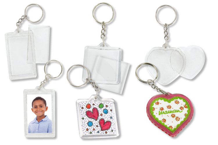 Porte Clefs En Plastique Transparent A Personnaliser Transparent