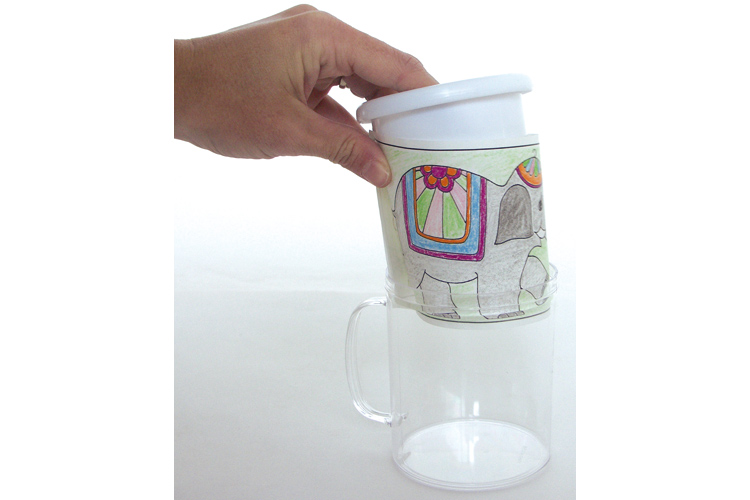 Mug à décorer - Plastique Transparent - 10 Doigts