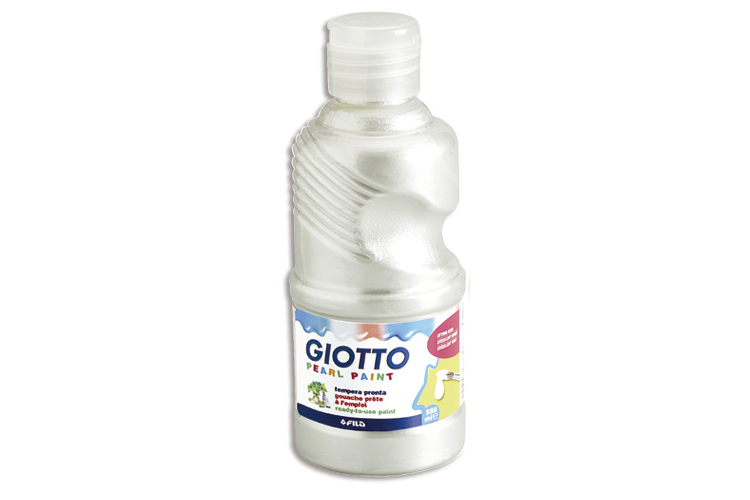 Gouache GIOTTO nacrée blanc- 250 ml