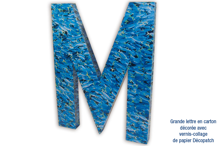 lettre en papier maché