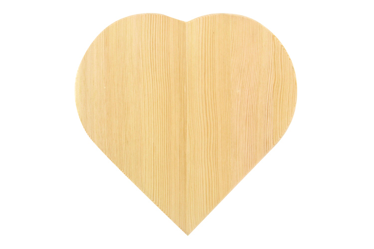 Dessous De Plat En Bois - Forme Cœur En Rondins - Déco Chalet Montagne - Marron - Occasion