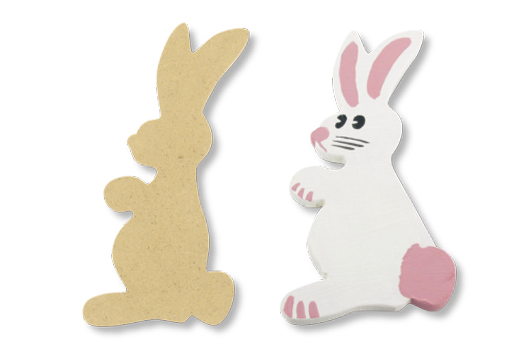 Tabouret Enfant En Bois Avec Oreilles De Lapin - Chaise Décorative Solide, Sécurisée - Pour Chambre, Salle De Jeu