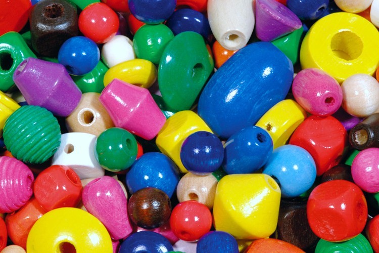 1/2" 100 Mixte Bright Candy Color 12 mm Bois Rond Perles ~ en Bois spacer
