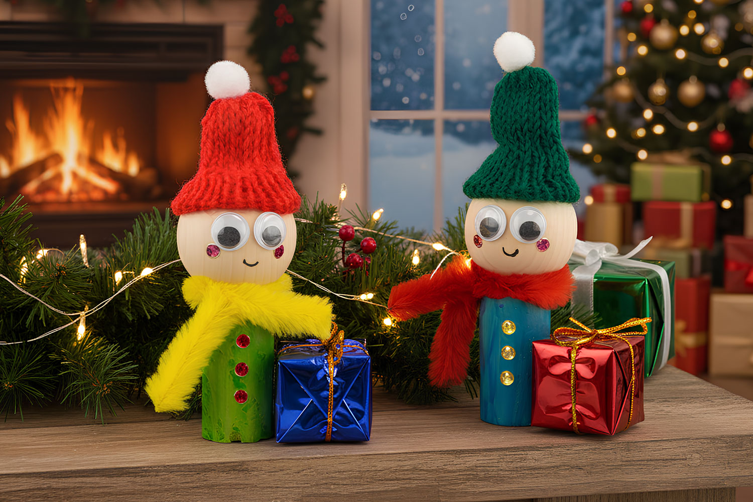 Petits lutins à accrocher dans le sapin