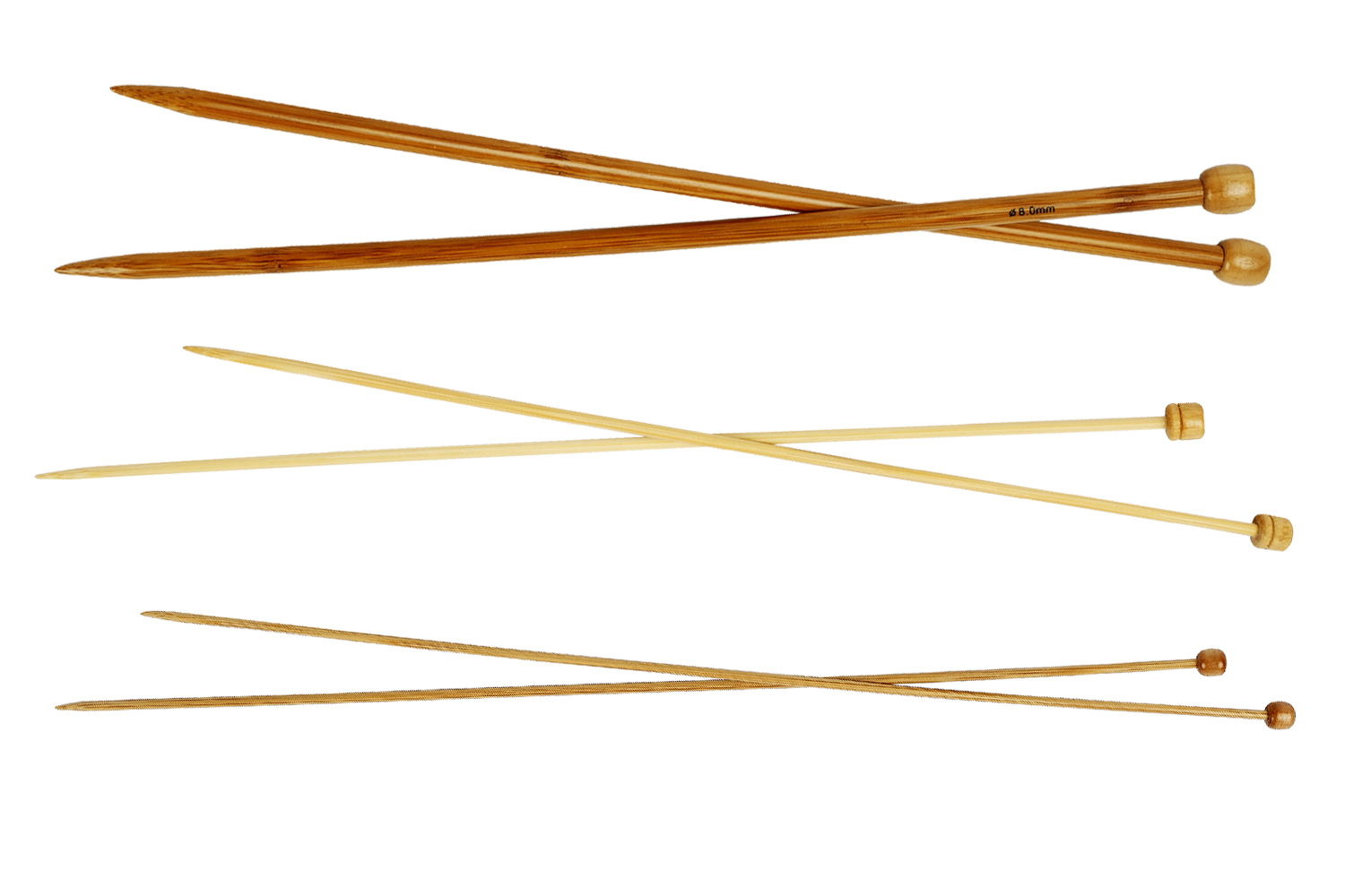 Weisin 18 Paires daiguilles à Tricoter circulaires Ensemble daiguilles en Bois de Bambou avec Tube Transparent Tailles Aiguille Pointue de 2 mm à 10 mm pour Les débutants,100cm