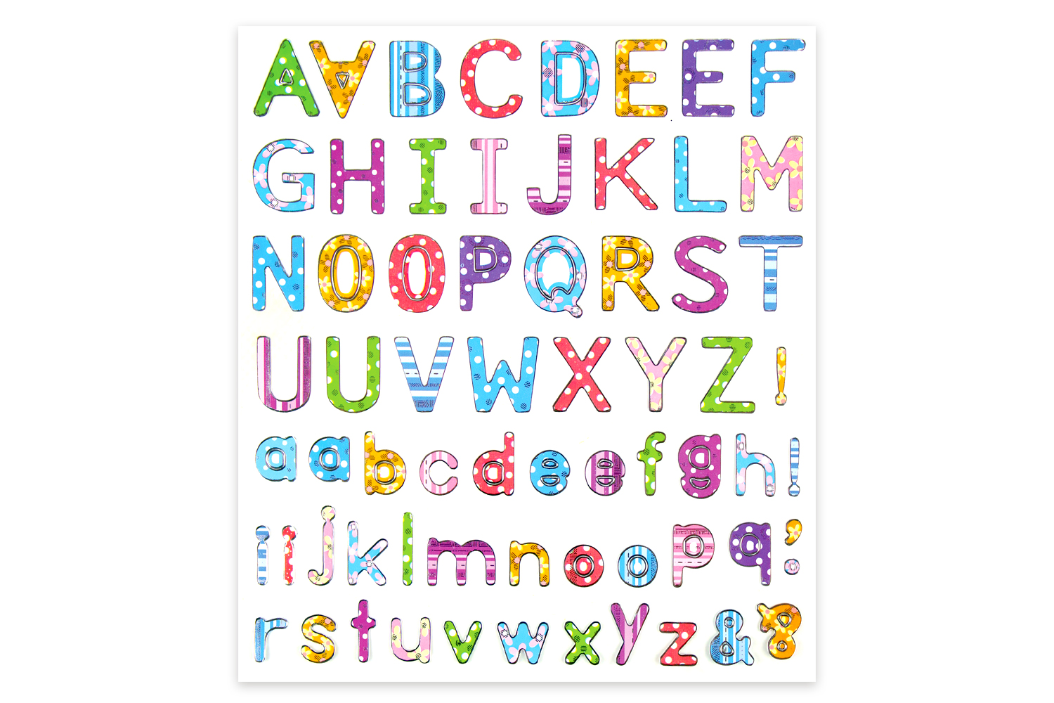 Gommettes lettres en ligne pour enfant