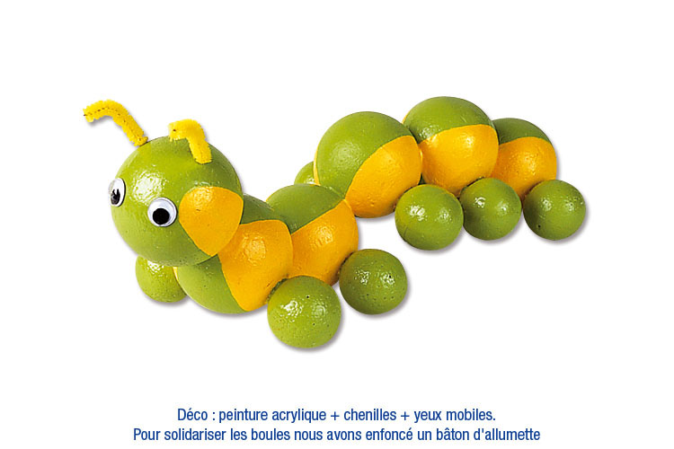 Animaux en boules de polystyrène