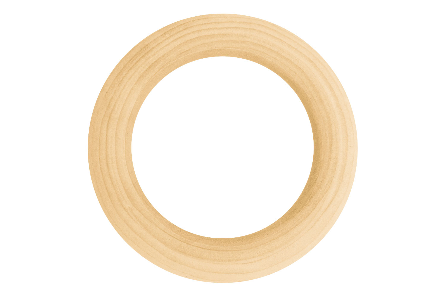 Cergrey 20Pcs Bois Naturel Inachevé Anneaux en Bois Rond Bricolage