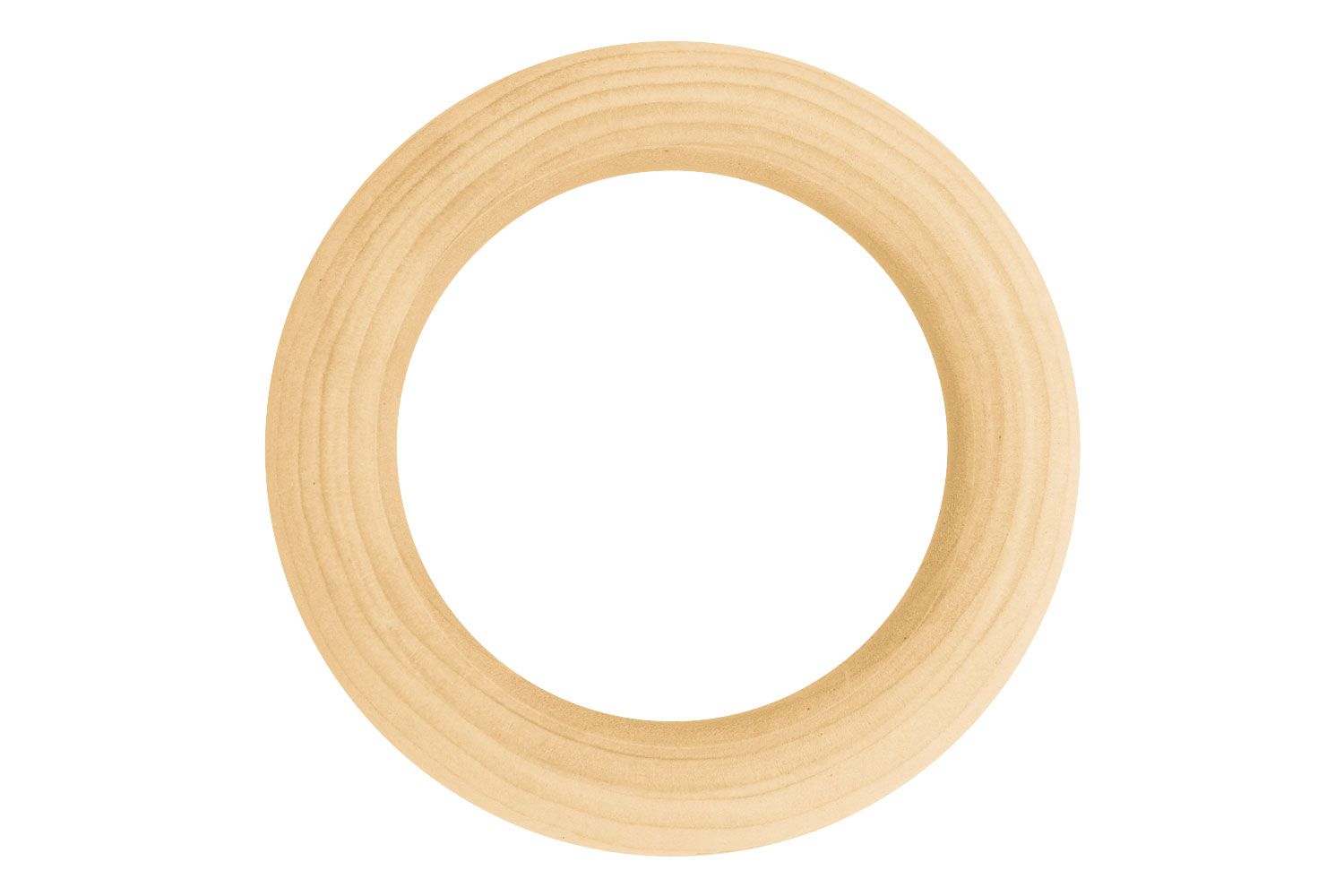 Lot de 4 anneaux en bois, pour projet de bricolage, de qualité supérieure,  diamètre : 12 cm, épaisseur : 10 mm, couleur naturelle