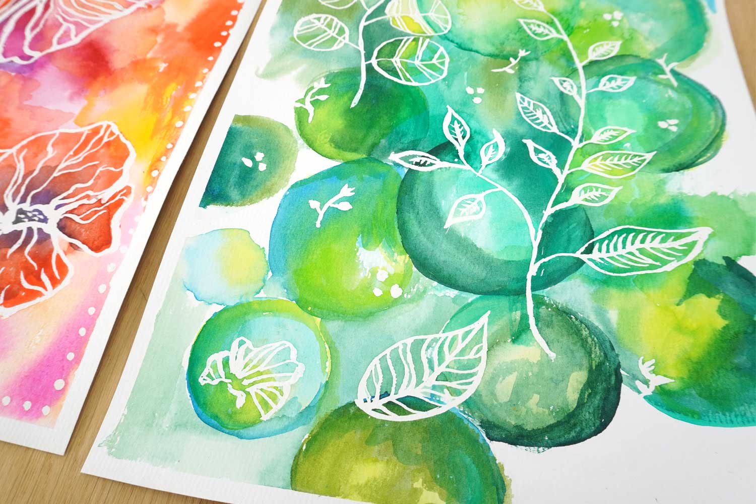 Encres aquarelle et drawing gum ! - Two pour le DIY ! Blog DIY