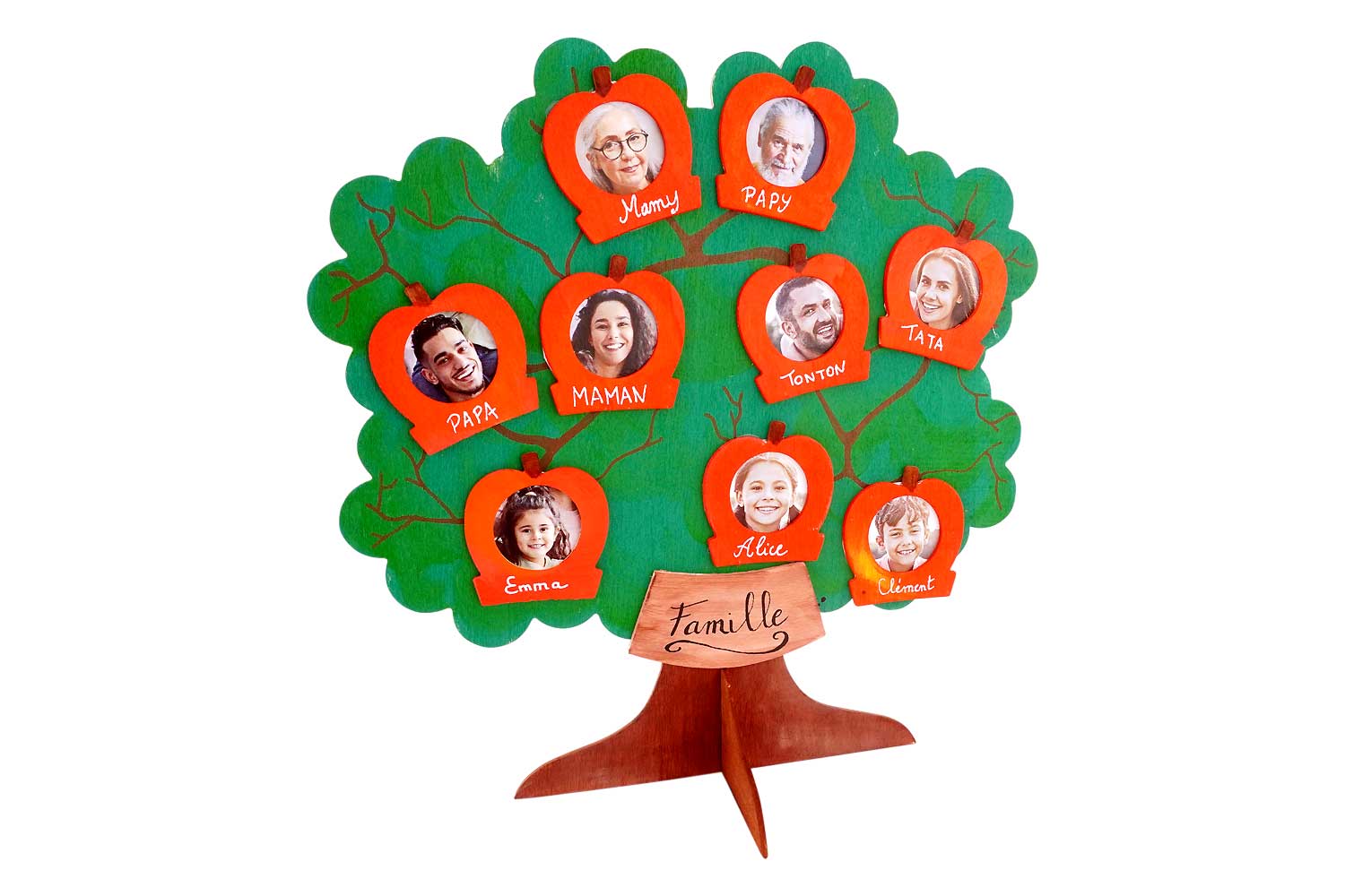 Cadre photo arbre généalogique - Famille d'arbres d'affichage de photos  avec cadres