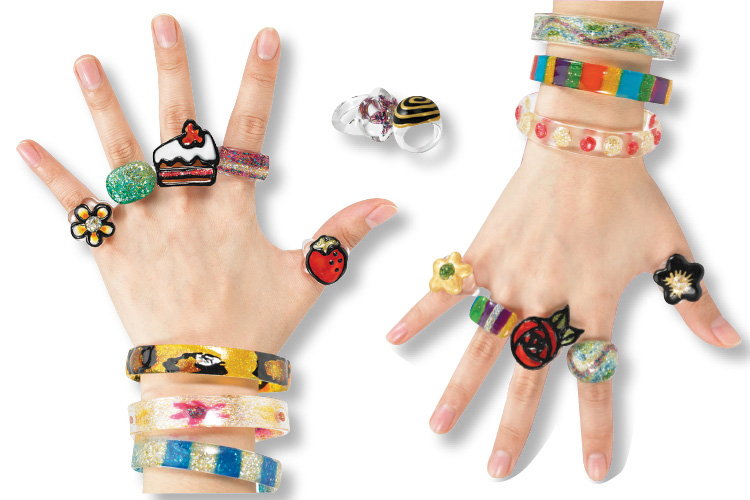 Bagues et bracelets à décorer