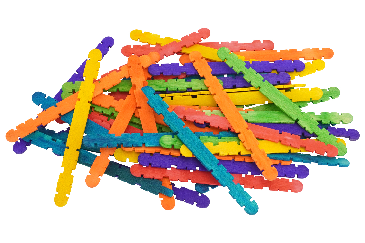 Bâtonnets de construction colorés - 50 pièces - Pièces de