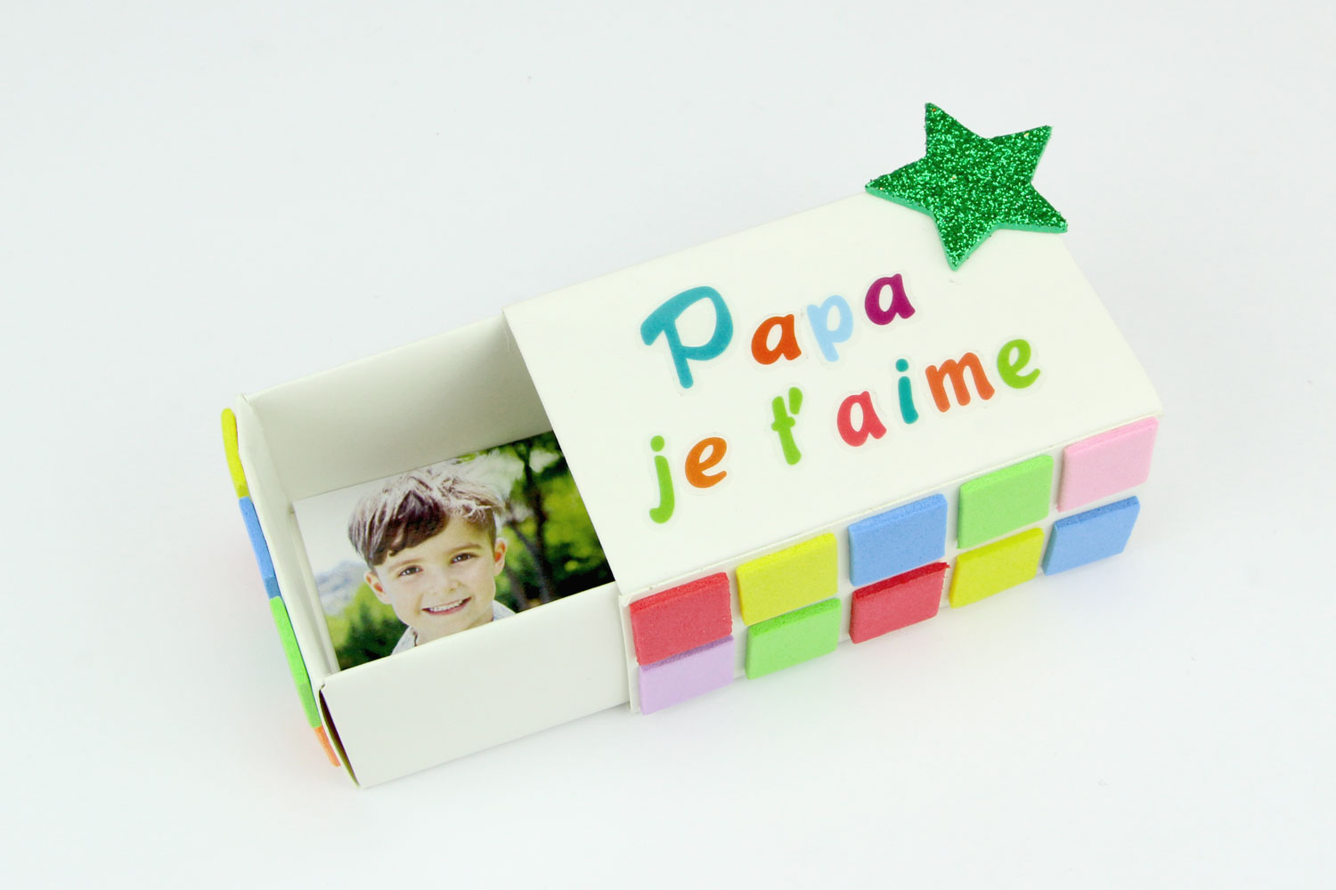 Petites boîtes en carton, blanc, 11 x 6 x 2 cm, 12 pièces