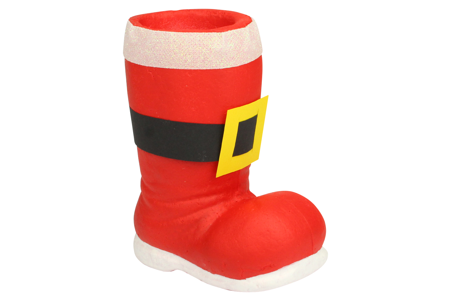 Bottes De Père Noël Pour Hommes - Bottes En Daim Avec Poignets Blancs Et Boucle - Mi-mollet - Cosplay Et Fêtes
