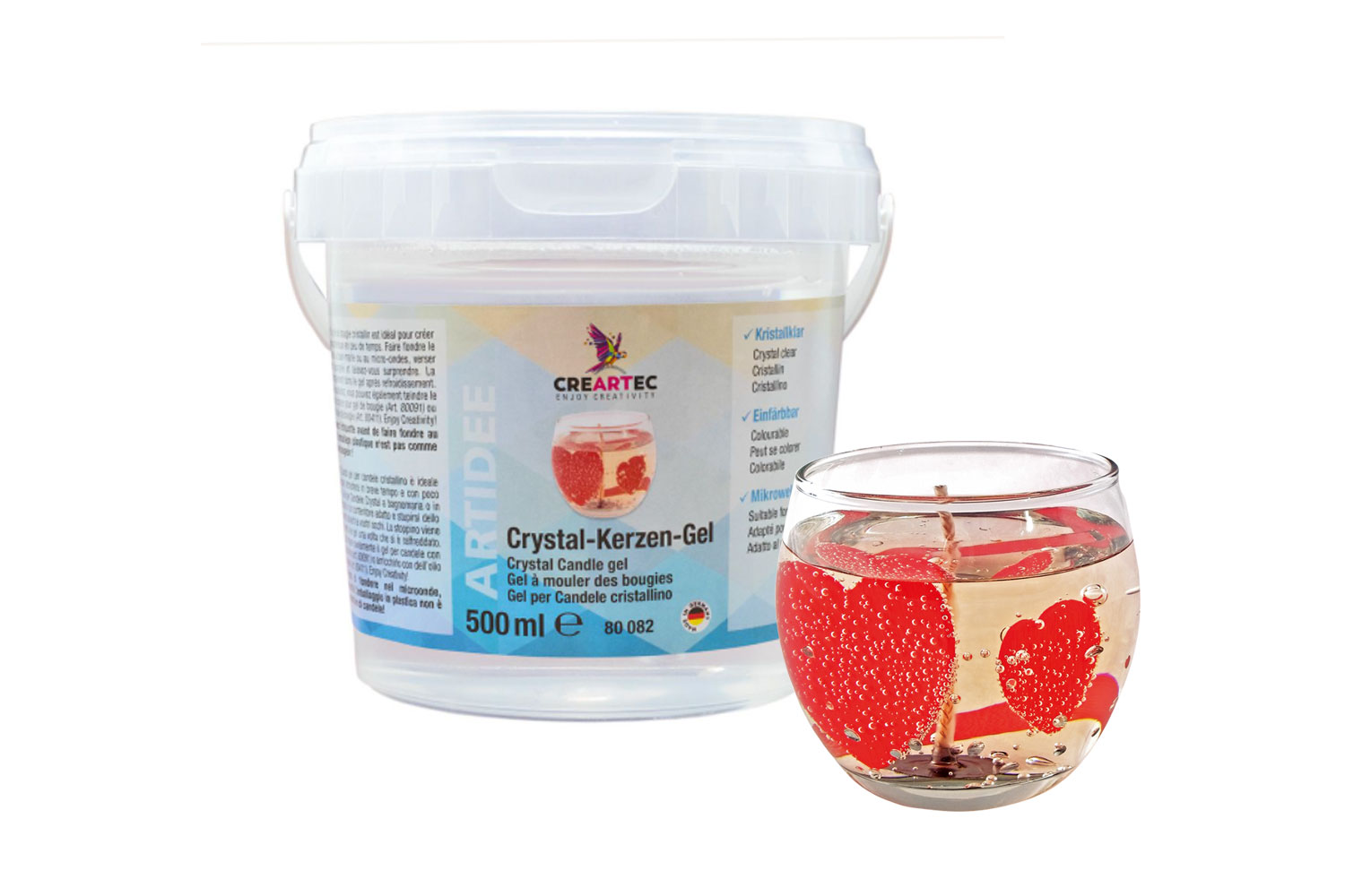 Gel pour bougie transparent 500 ml Cires Bougies 10 Doigts