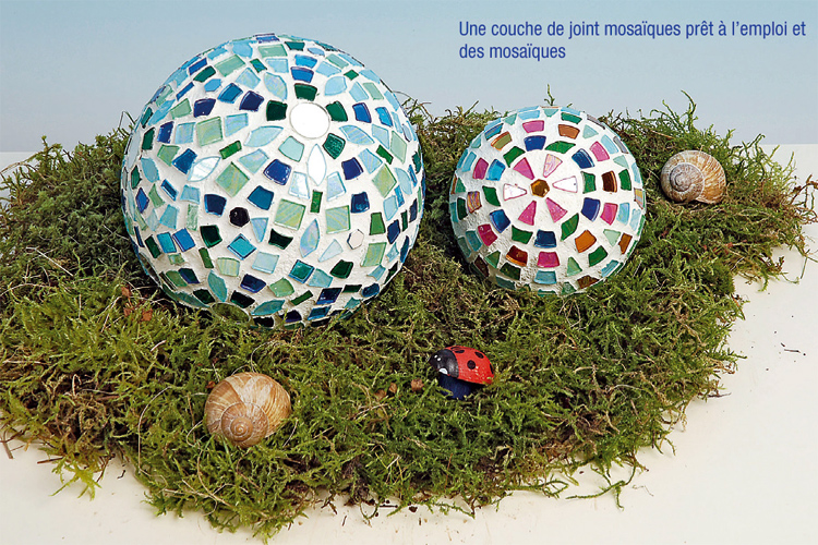 Boule polystyrène déco mosaïques