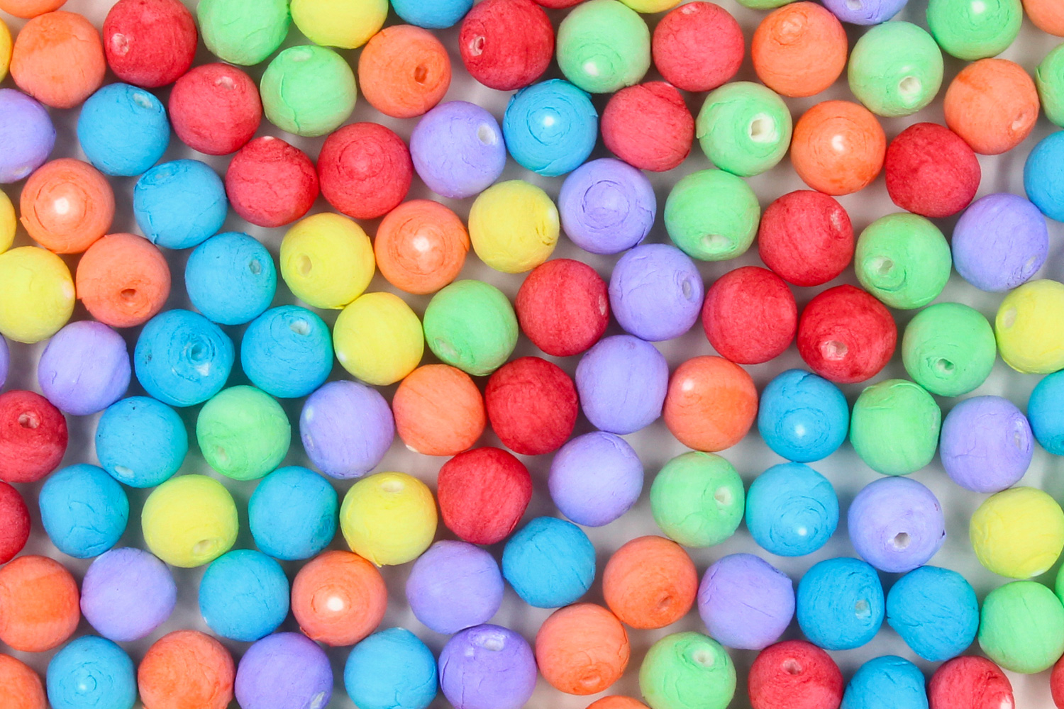 Boules de cellulose couleurs assorties - 200 pièces - Boules