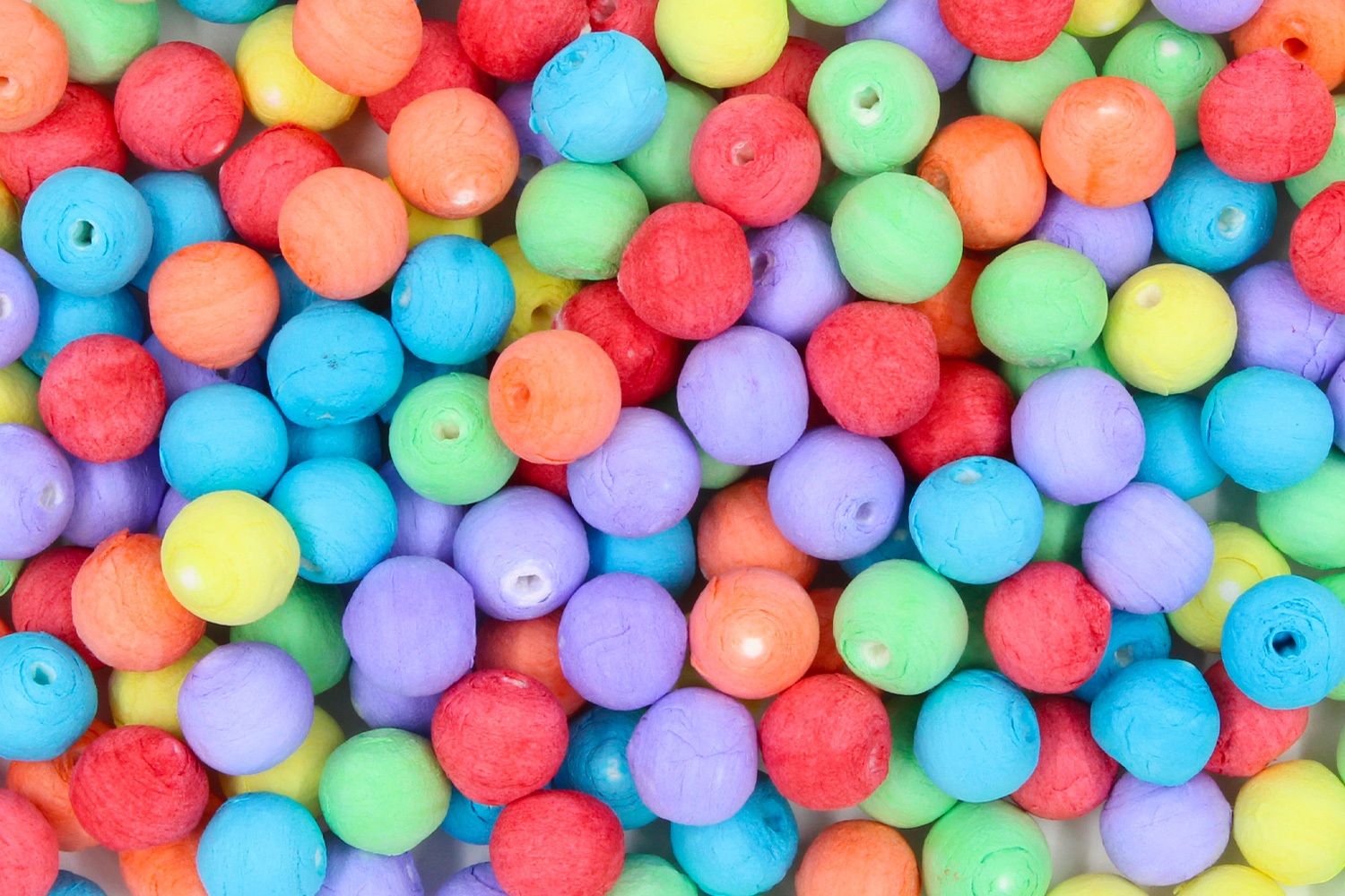 Boules de cellulose couleurs assorties - 200 pièces - Boules cellulose - 10  Doigts