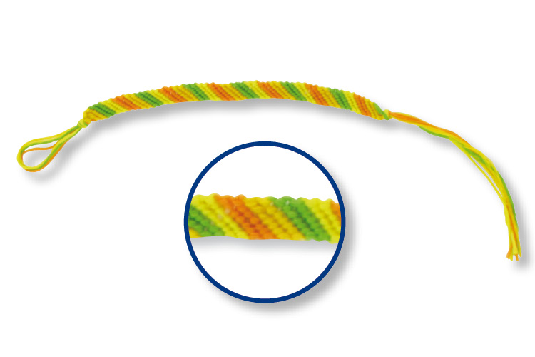 Bracelets brésiliens - Les diagonales - Tutos Fête des Mères - 10 Doigts