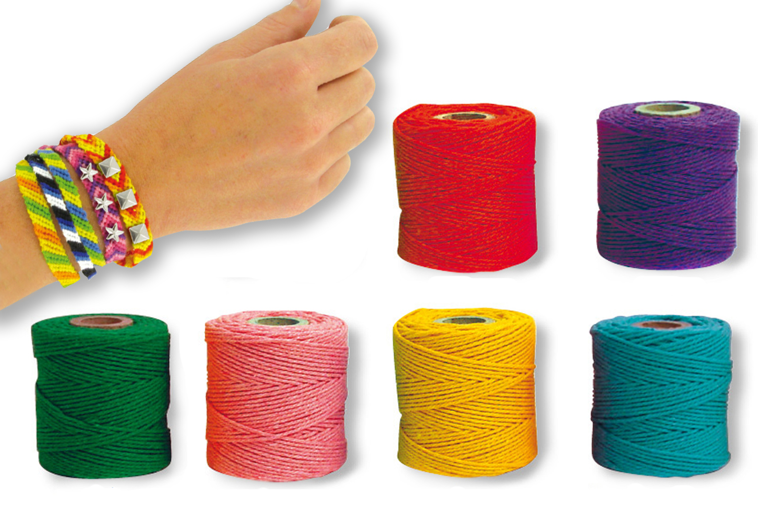 Kit de tissage bracelets brésiliens.