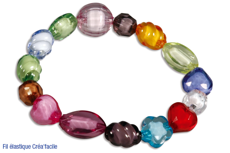 Bracelets en perles à facettes