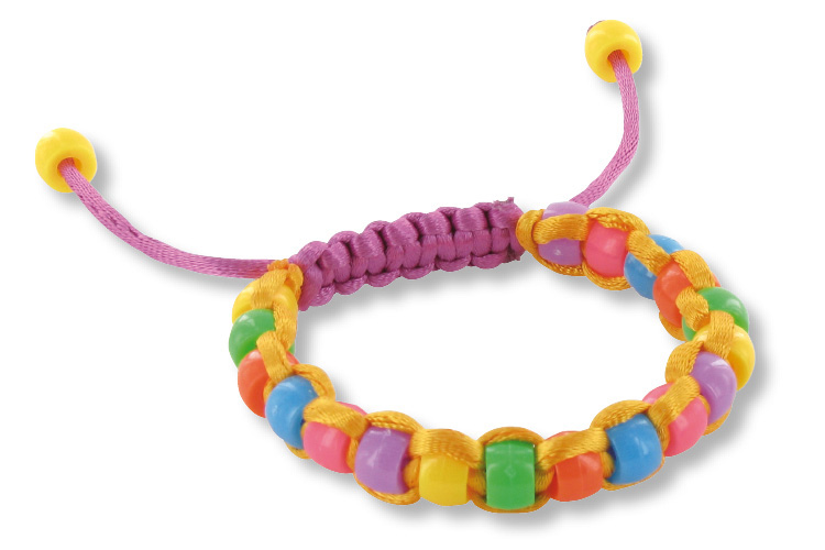 Bracelets Shamballa avec perles en plastique
