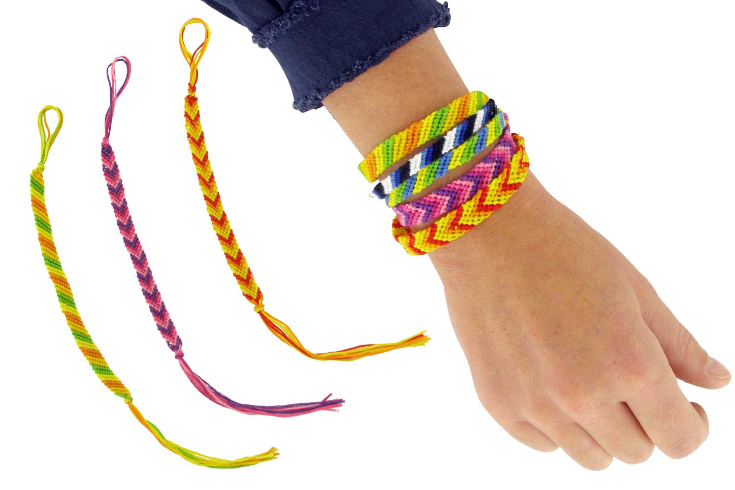 Bracelets brésiliens - Les diagonales - Tutos Fête des Mères - 10