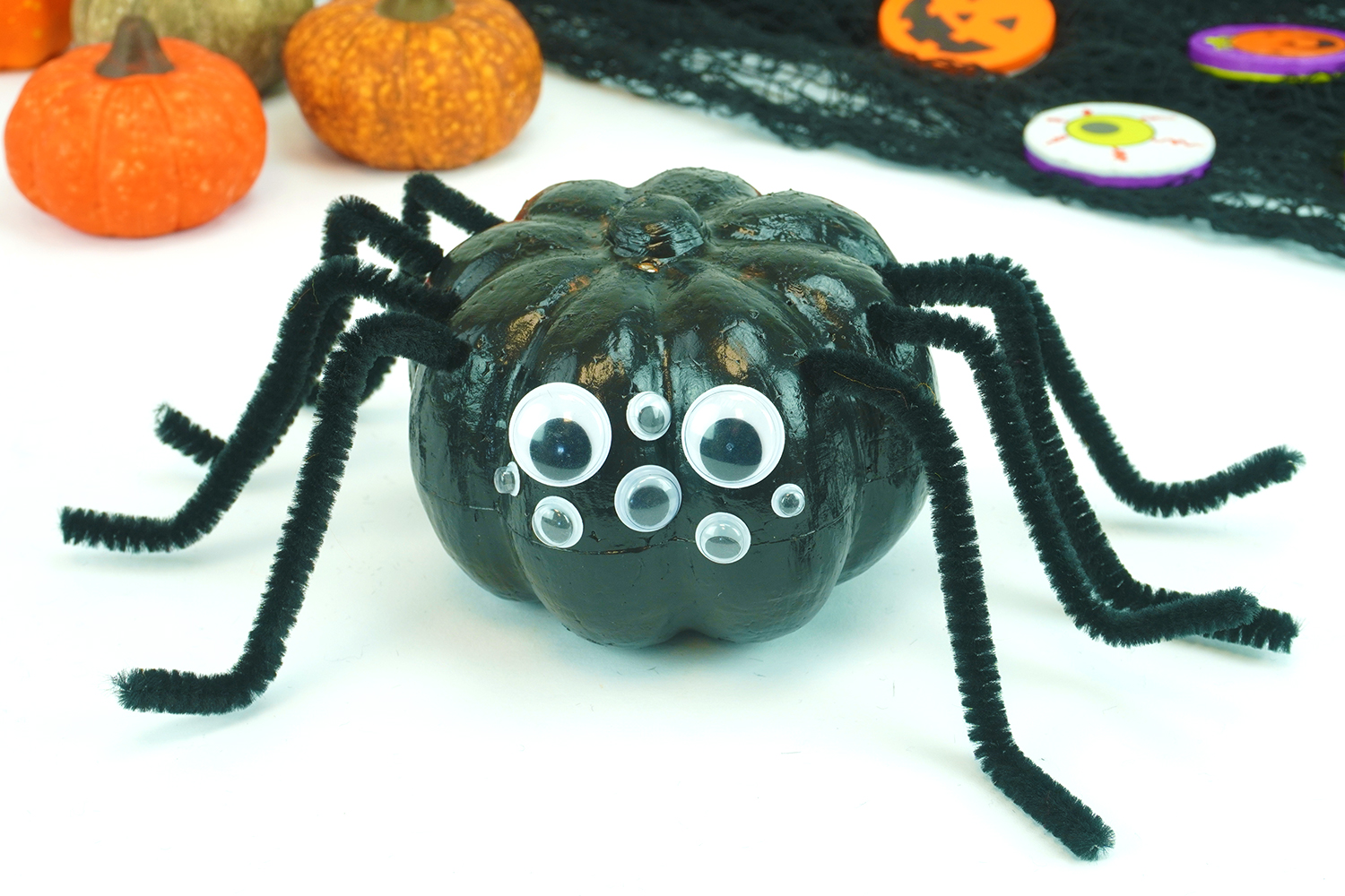 Personnages Mignons D'halloween Chauve-souris Citrouille Crâne Araignée