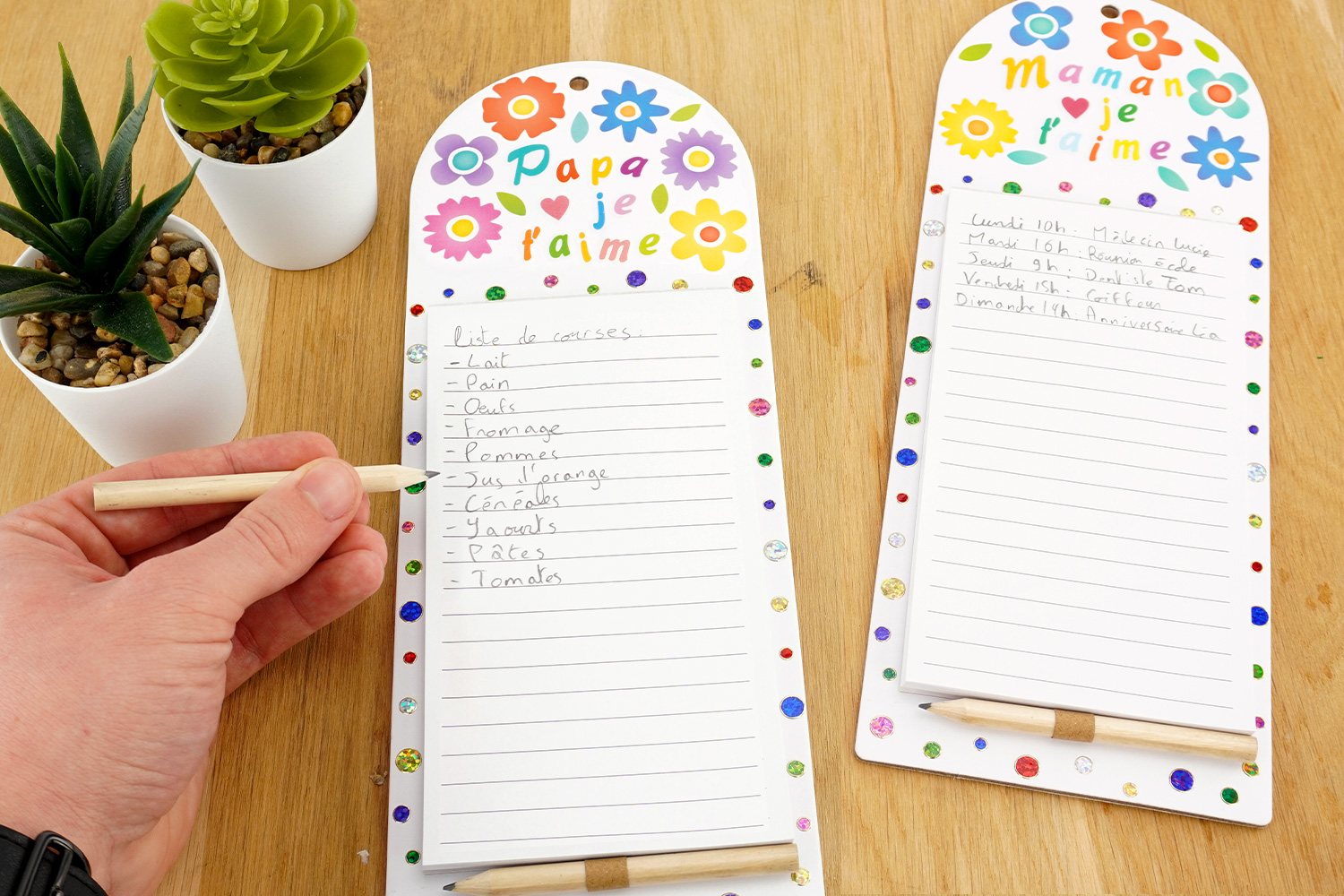 Mémo magnet pour la fête des parents