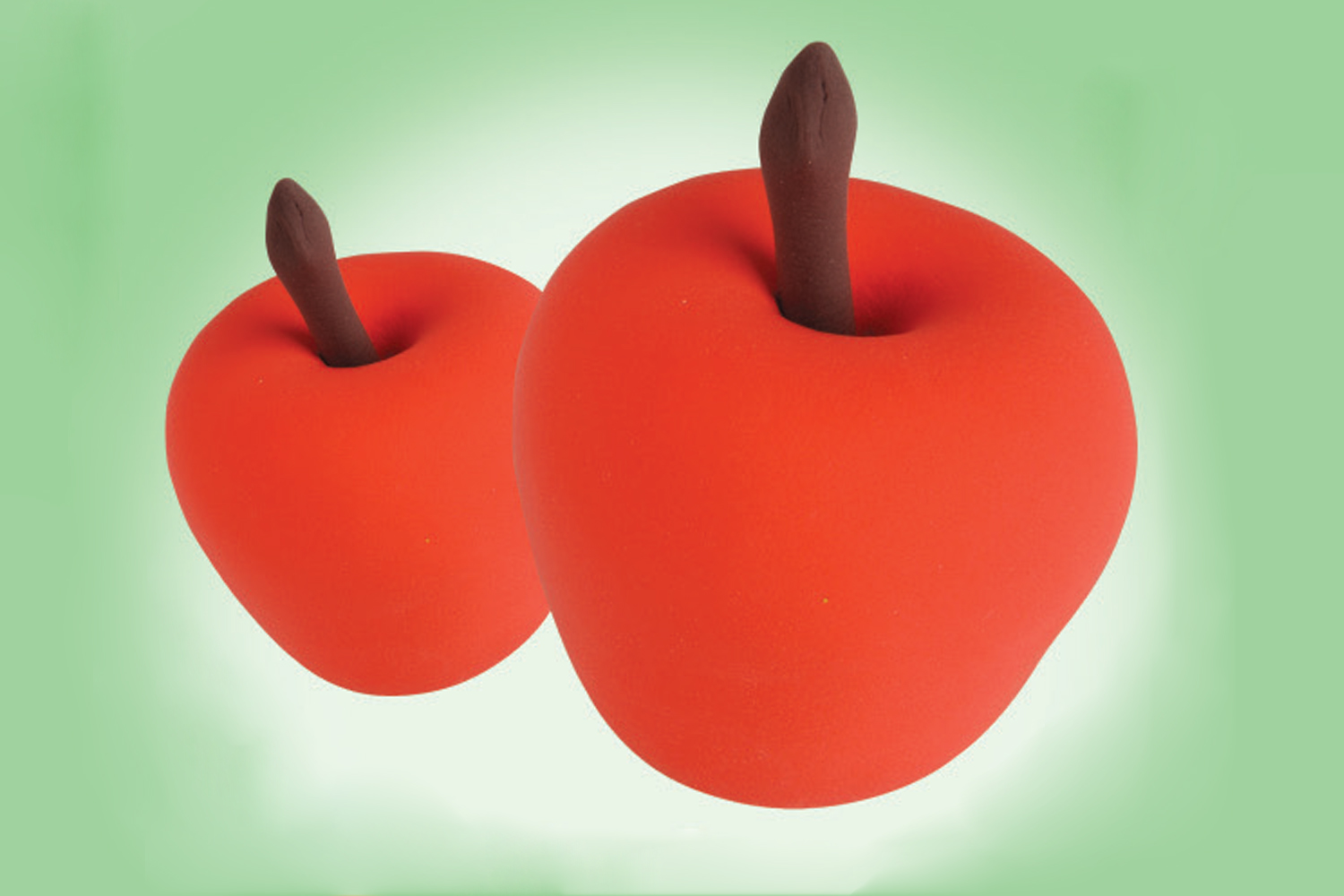 Pomme en pâte à modeler