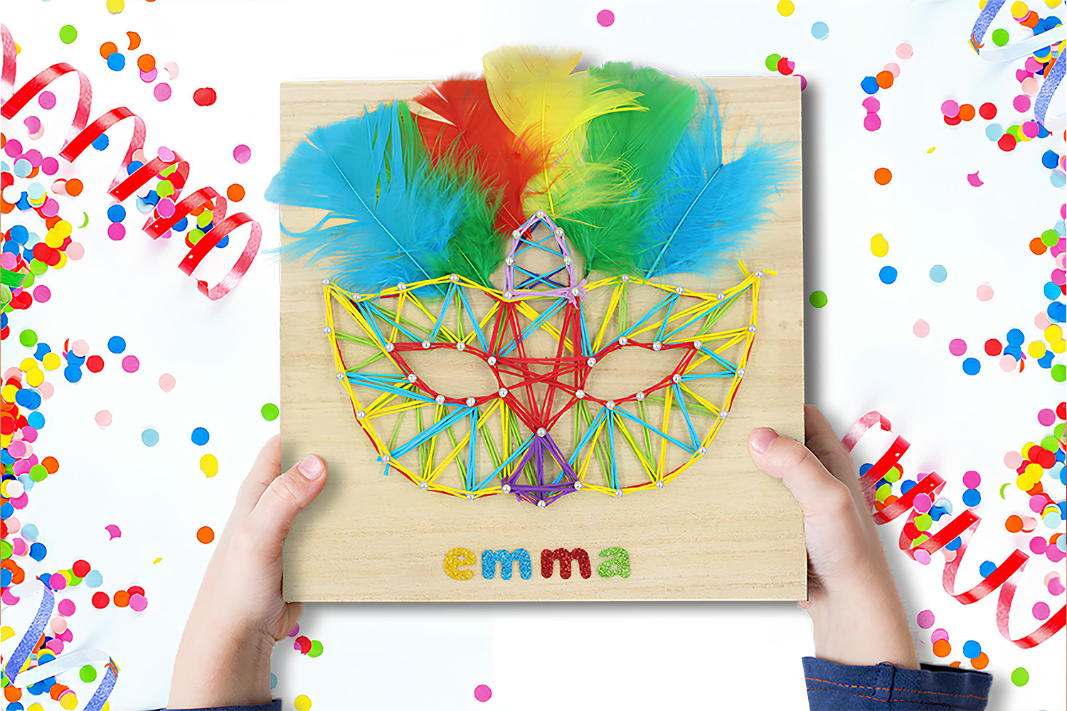 String Art : Masque de carnaval