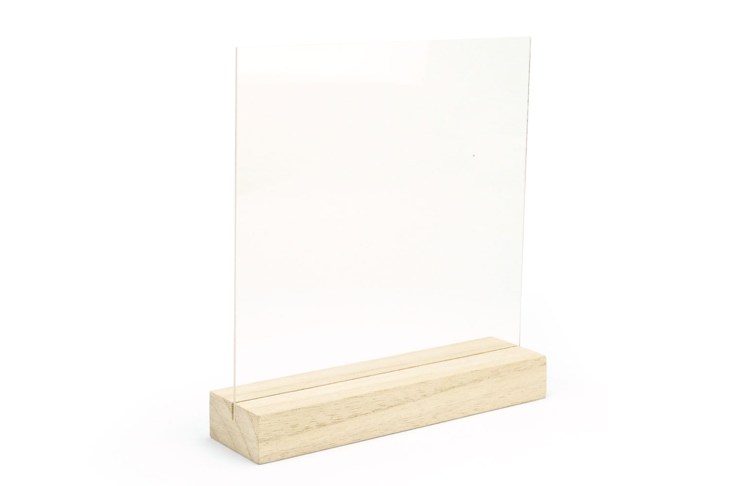 Cadre empreinte plaque plexiglas - 15 cm - Cadres photos en bois