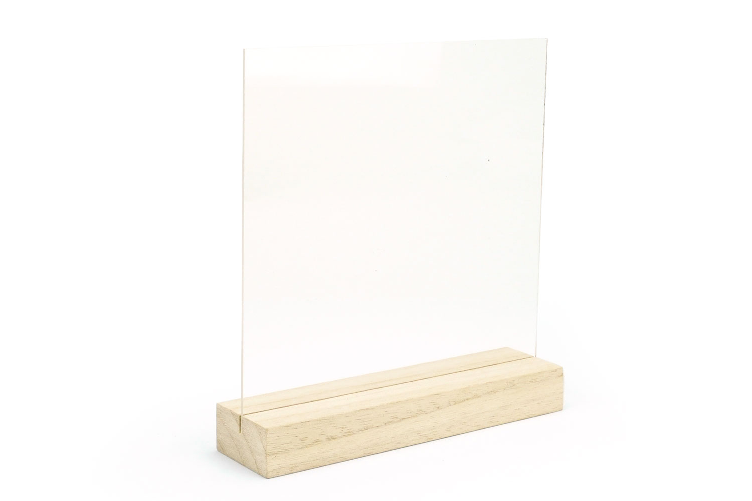 Cadre empreinte plaque plexiglas - 15 cm - Cadres photos en bois - 10 Doigts