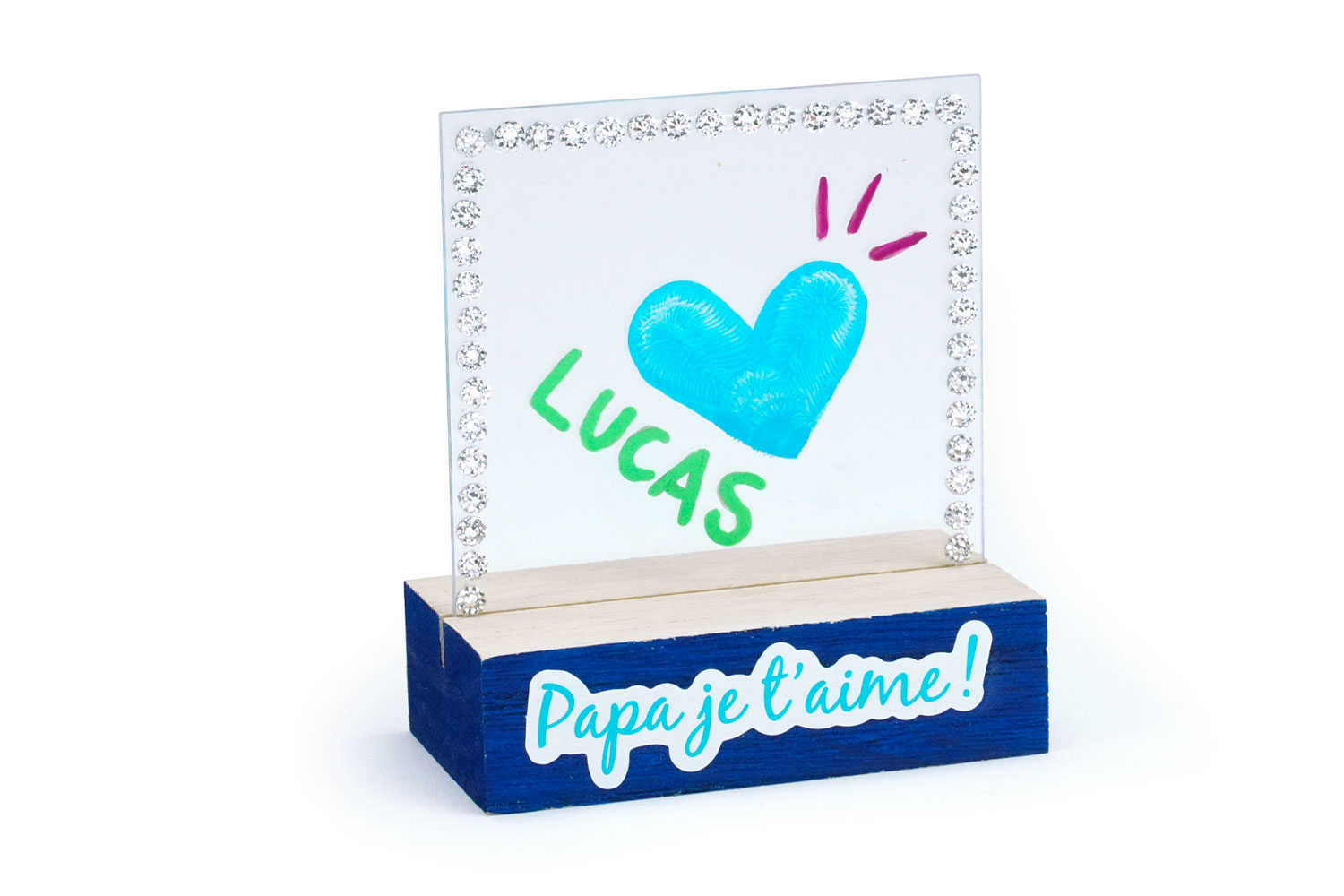 Plaque puzzle décorative en acrylique - Cadeau pour fille de la part de  maman et papa - Plaque