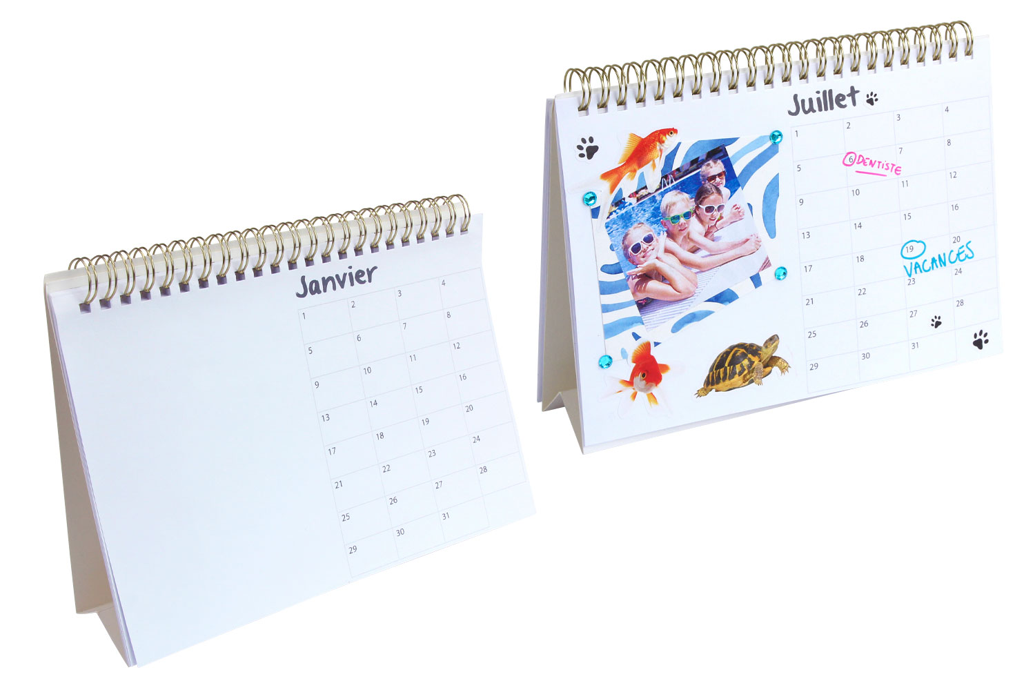 Calendrier perpétuel encadré format 18 po x 24 po – Bref