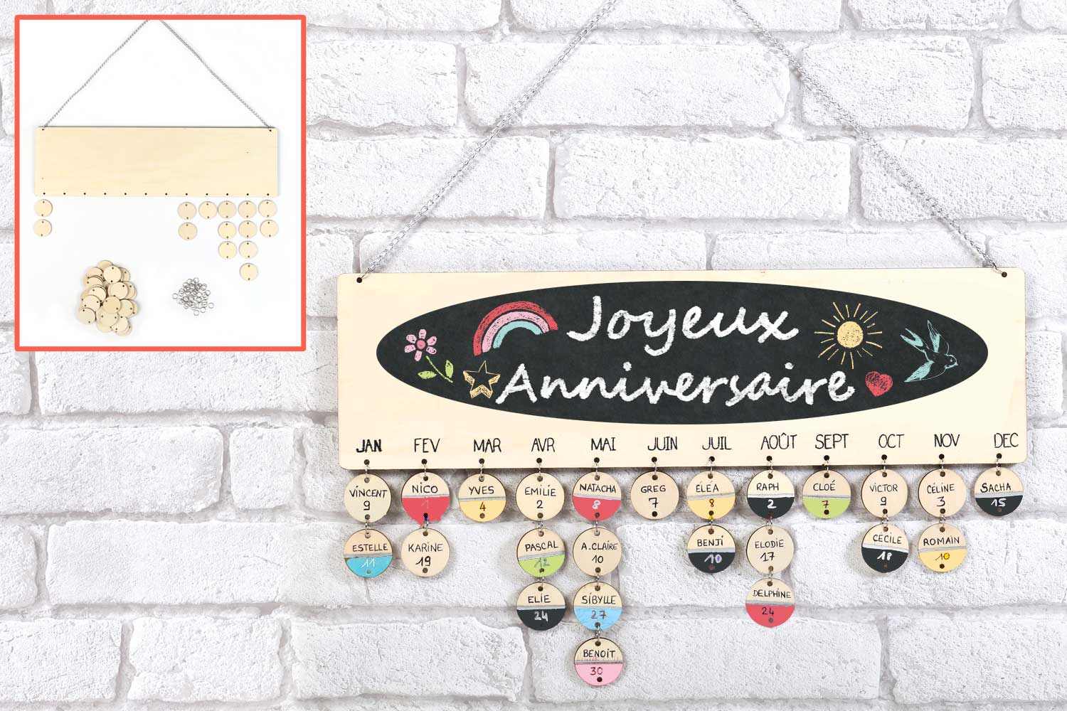 Calendrier Anniversaires A Personnaliser Anniversaires 10 Doigts Calendrier Anniversaires A Personnaliser Anniversaires 10 Doigts