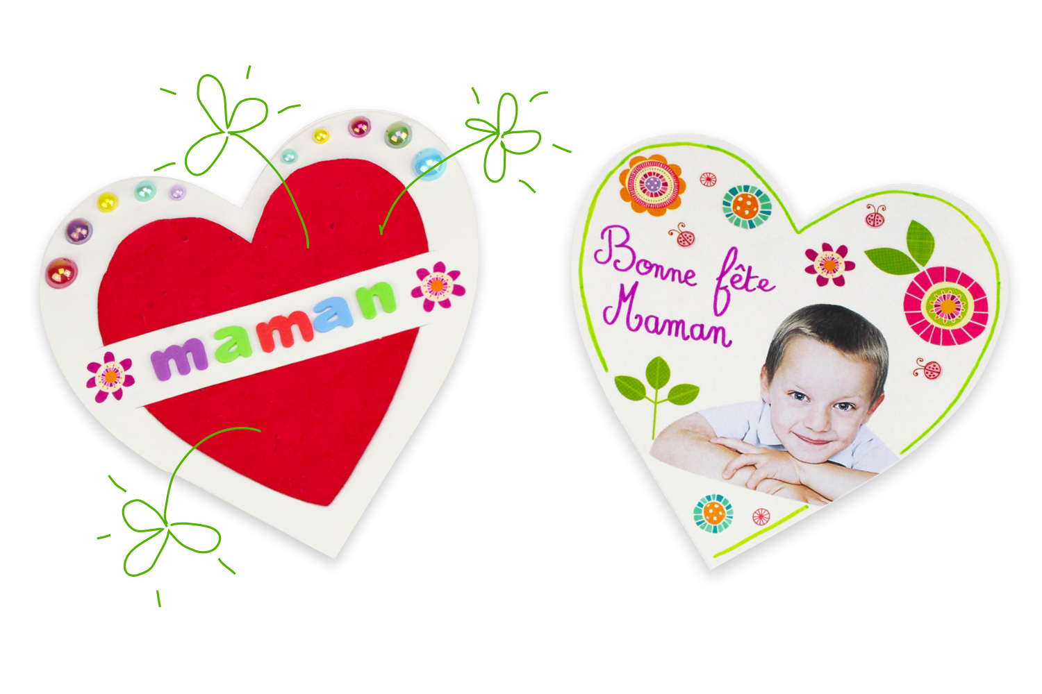 Cartes Coeur A Planter Dans La Terre Lot De 6 Cartes Et Poemes De Fetes 10 Doigts