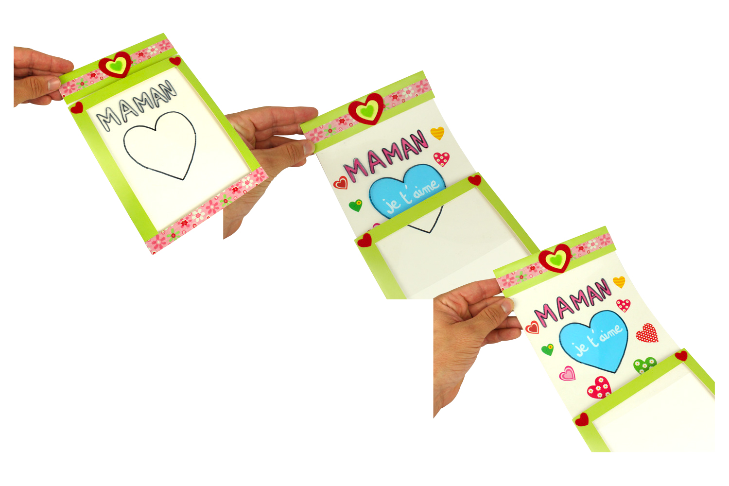 Cartes message magique - Set de 6 - Kits carteries - 10 Doigts