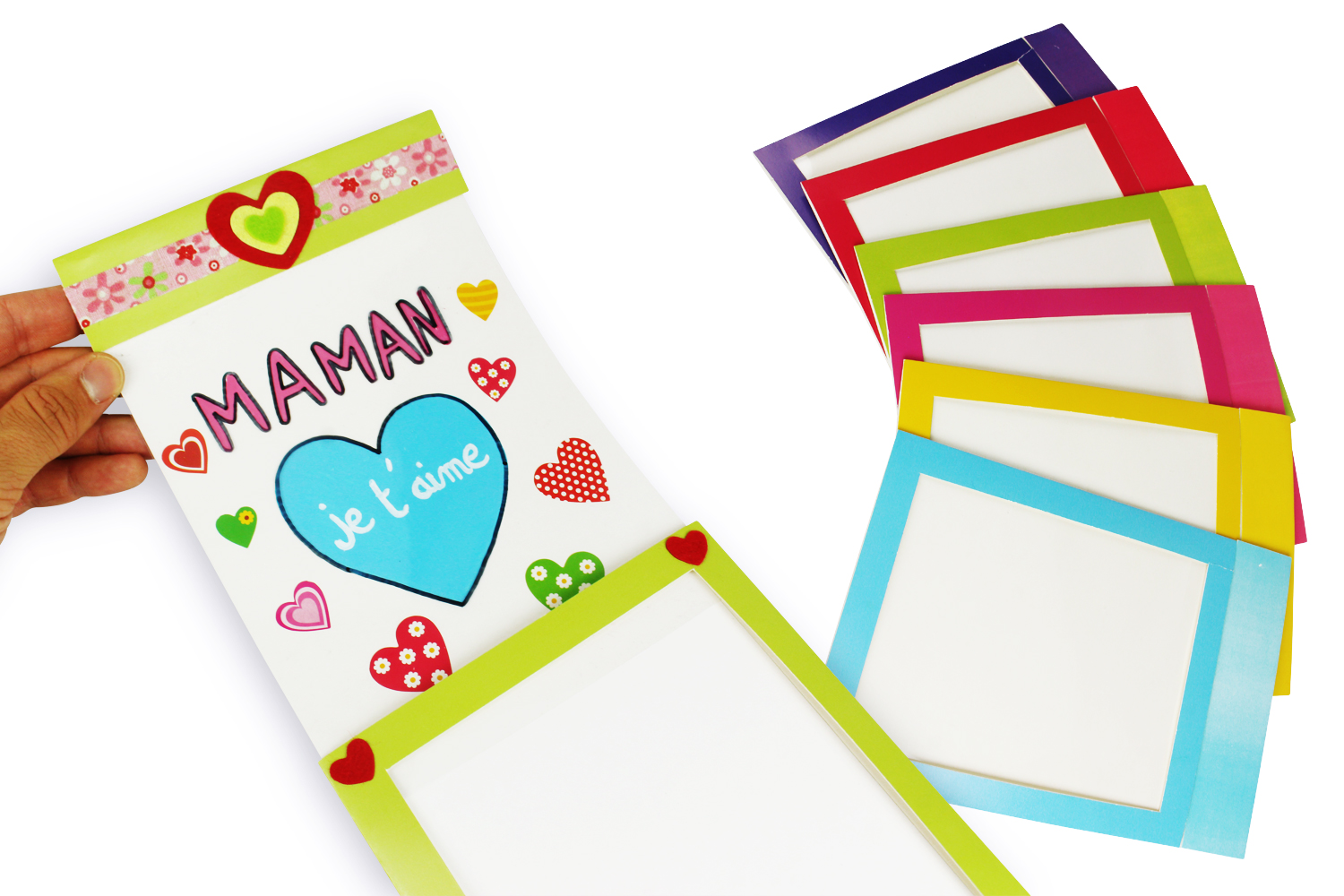 Cartes message magique - Set de 6 - Kits carteries - 10 Doigts