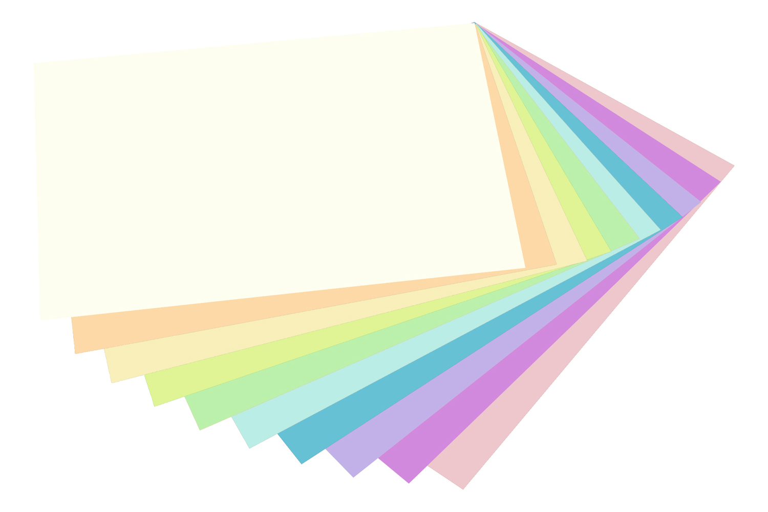 Papier Pastel Format A4 - Grammage au choix - Thème pastel - 10 Doigts