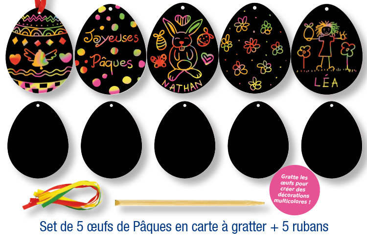 Oeufs de Pâques à gratter